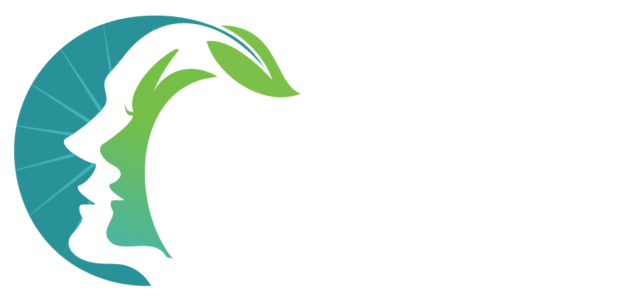 Reconstruct Face - The logo depicts a woman's face with a leaf shaped like a leaf, inspired by surgical training videos.